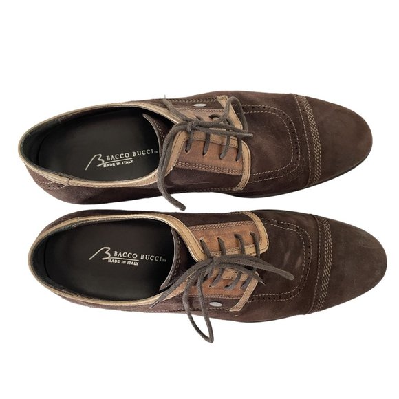 Bacco Bucci Vero Cuoio Mens Brown Suede Oxford Leather Size 8 main image 4